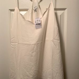 J.Crew white Scalloped Cami